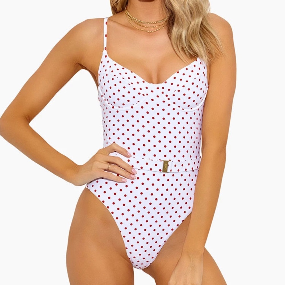 Onia womens danielle underwire one piece belted